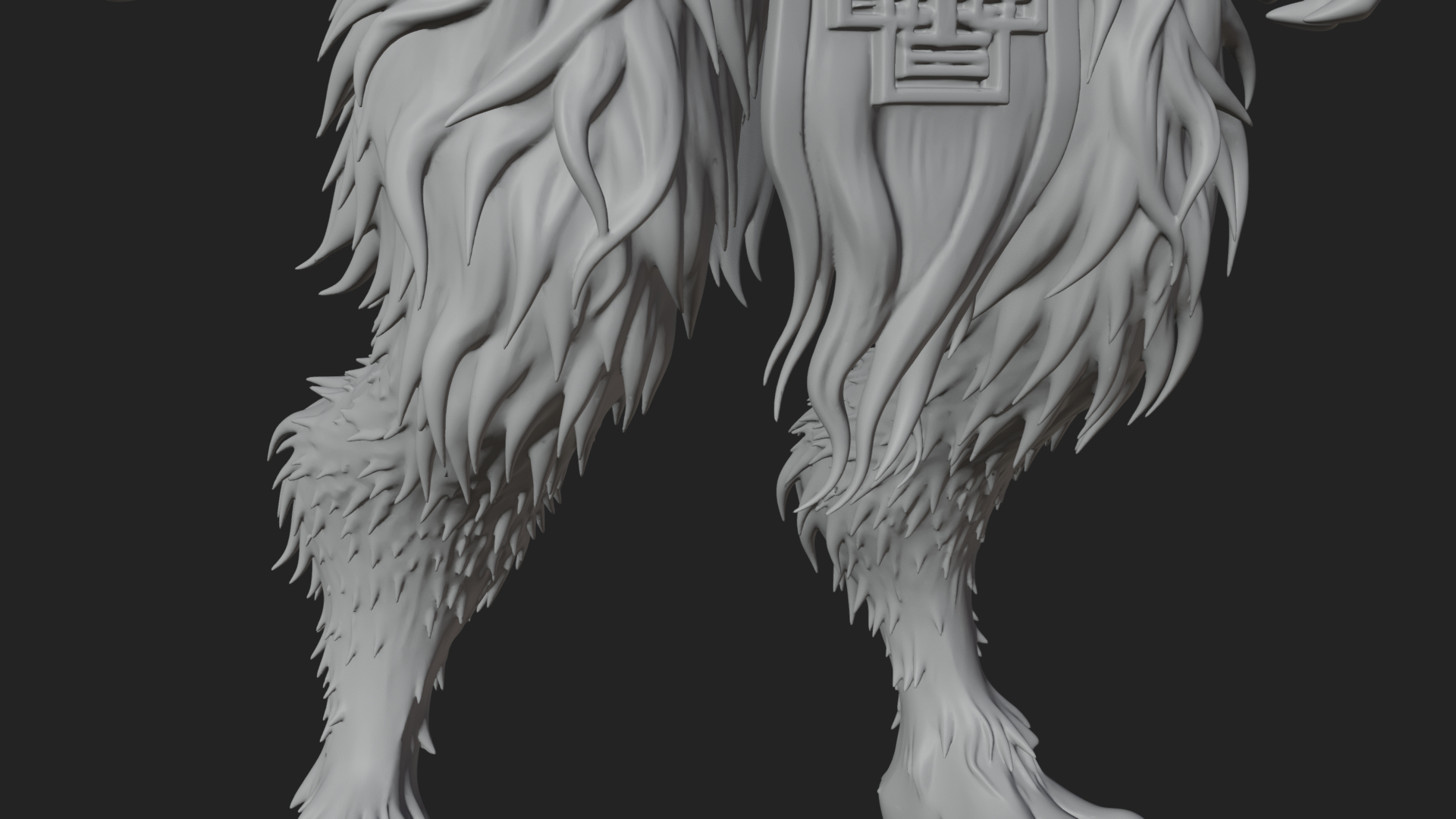 Beastman with Goat Head Statue Design 2 3D Print Model 3D Model
