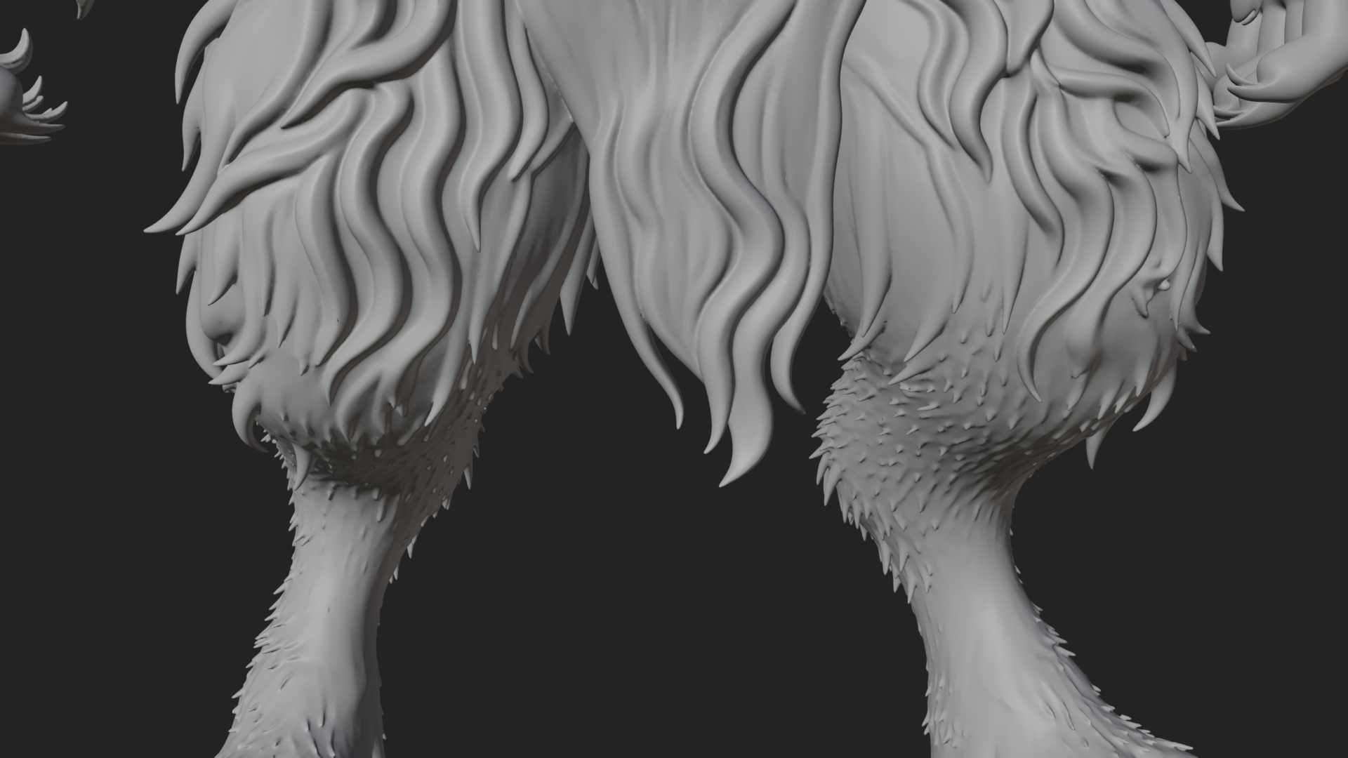 Beastman with Goat Head Statue Design 3 3D Print Model 3D Model