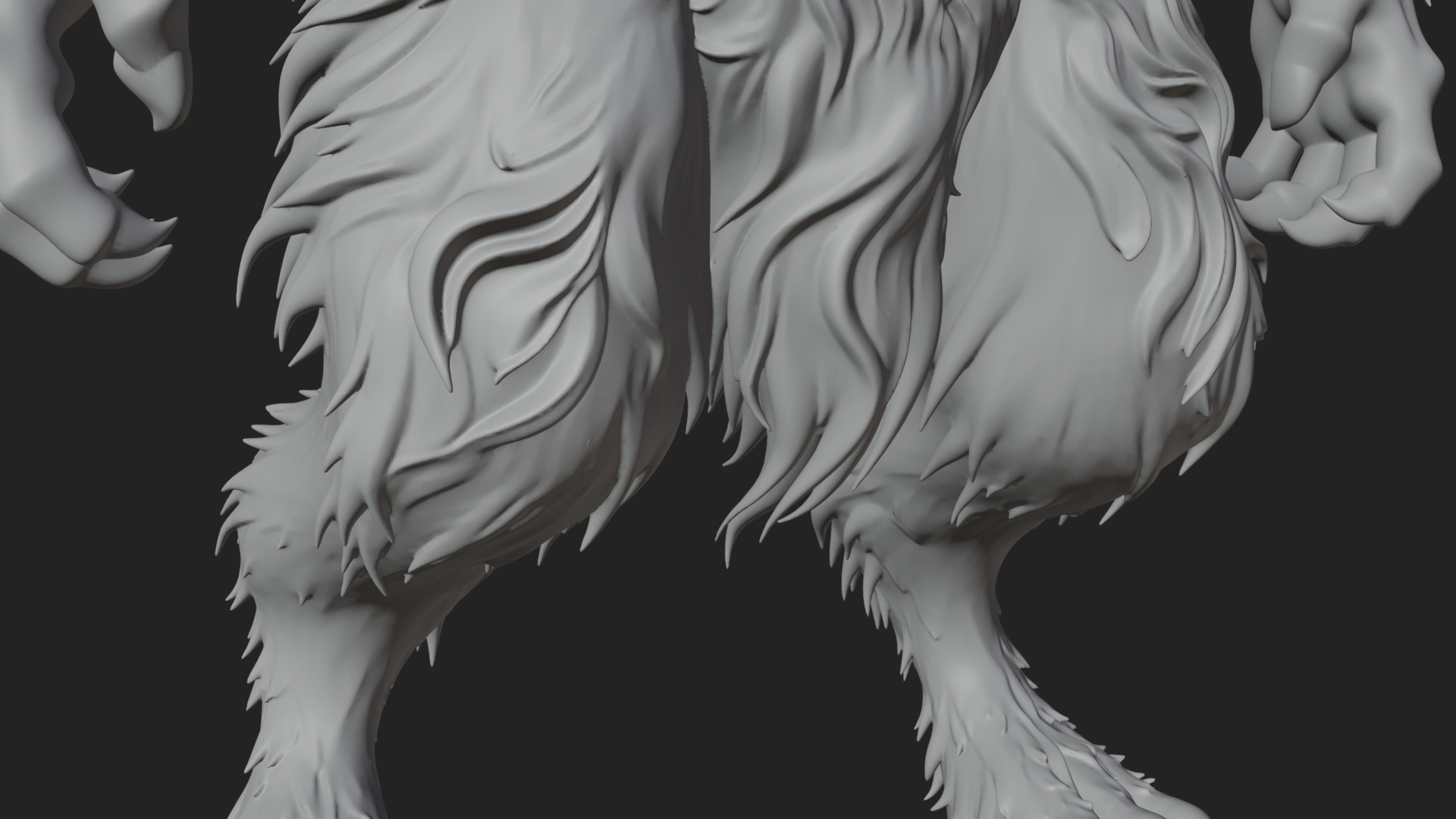Beastman with Goat Head Statue Design 5 3D Print Model 3D Model