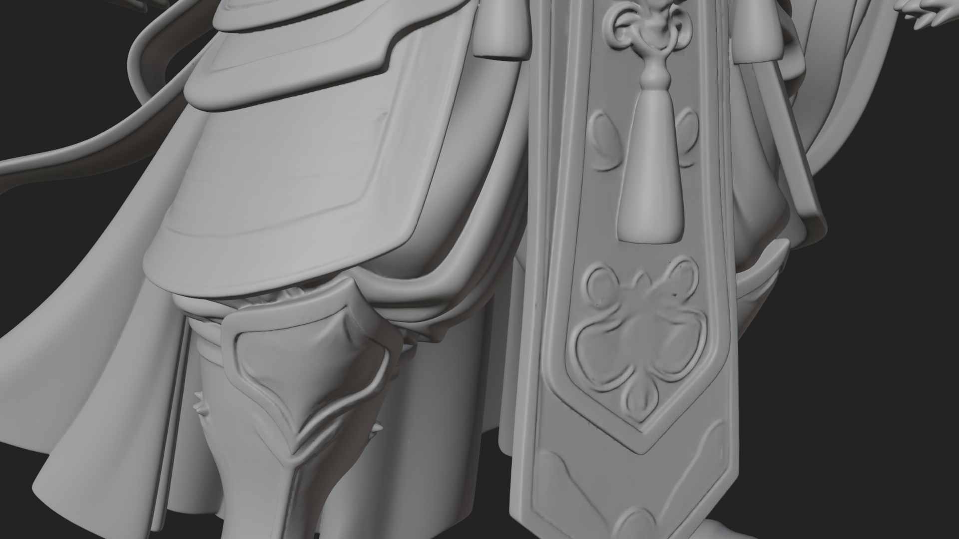 Beastman with Goat Head Statue Design 7 3D Print Model 3D Model