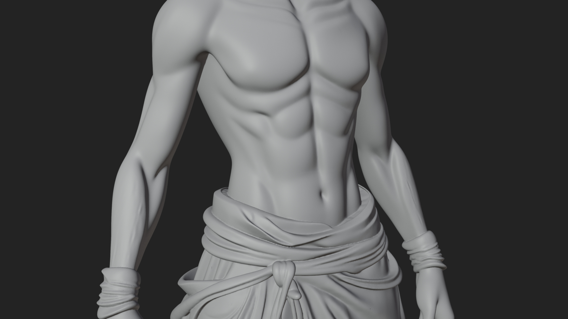 Beastman with Goat Head Statue Design 9 3D Print Model 3D Model