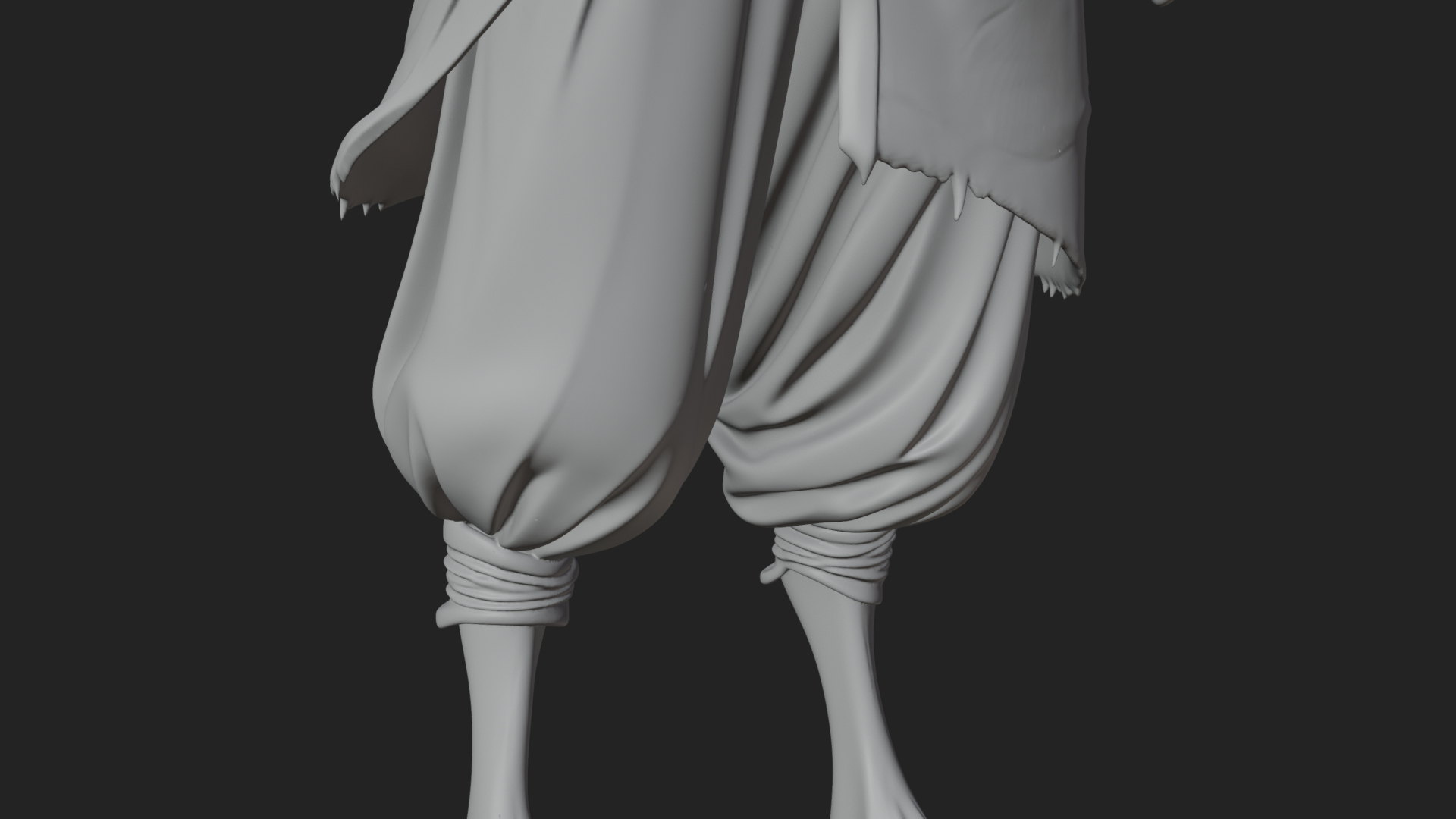 Beastman with Goat Head Statue Design 9 3D Print Model 3D Model