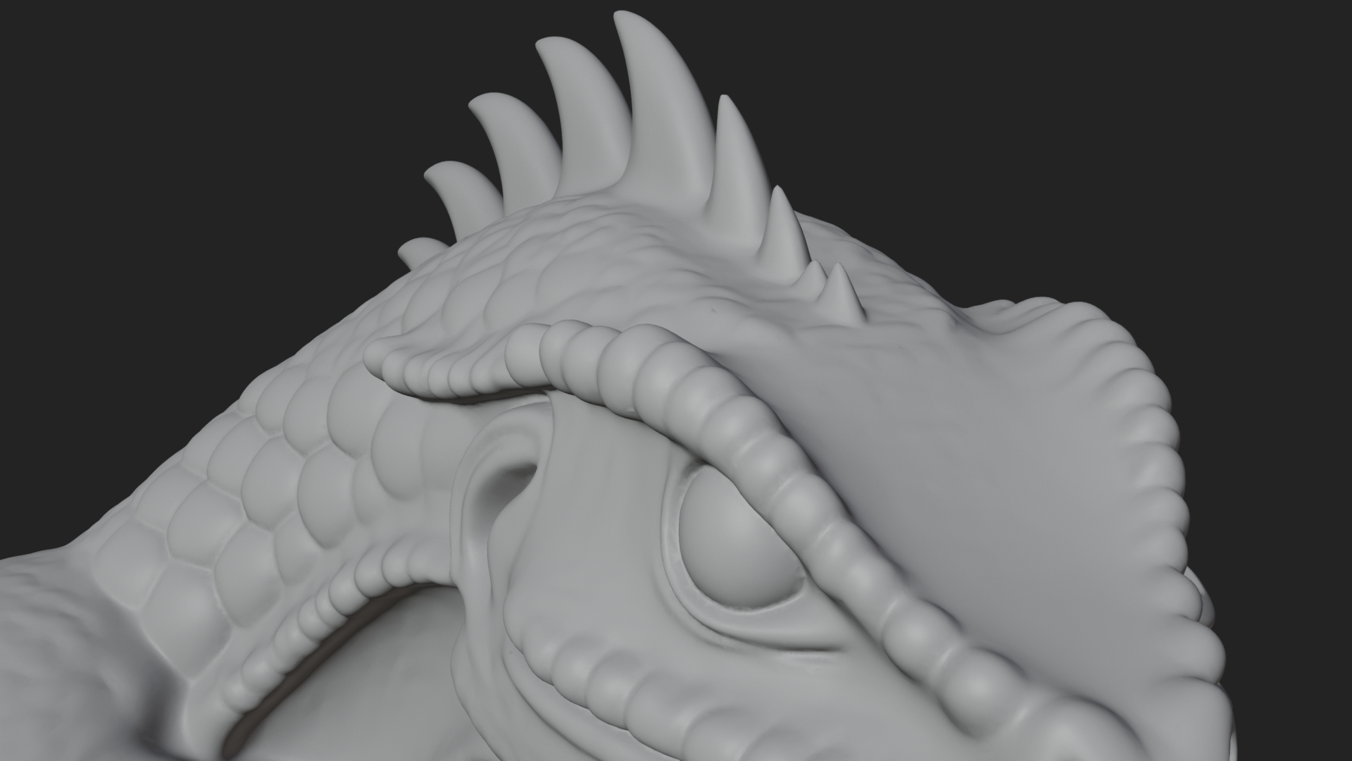 Beastman with Lizard Head Statue Design 1 3D Print Model 3D Model