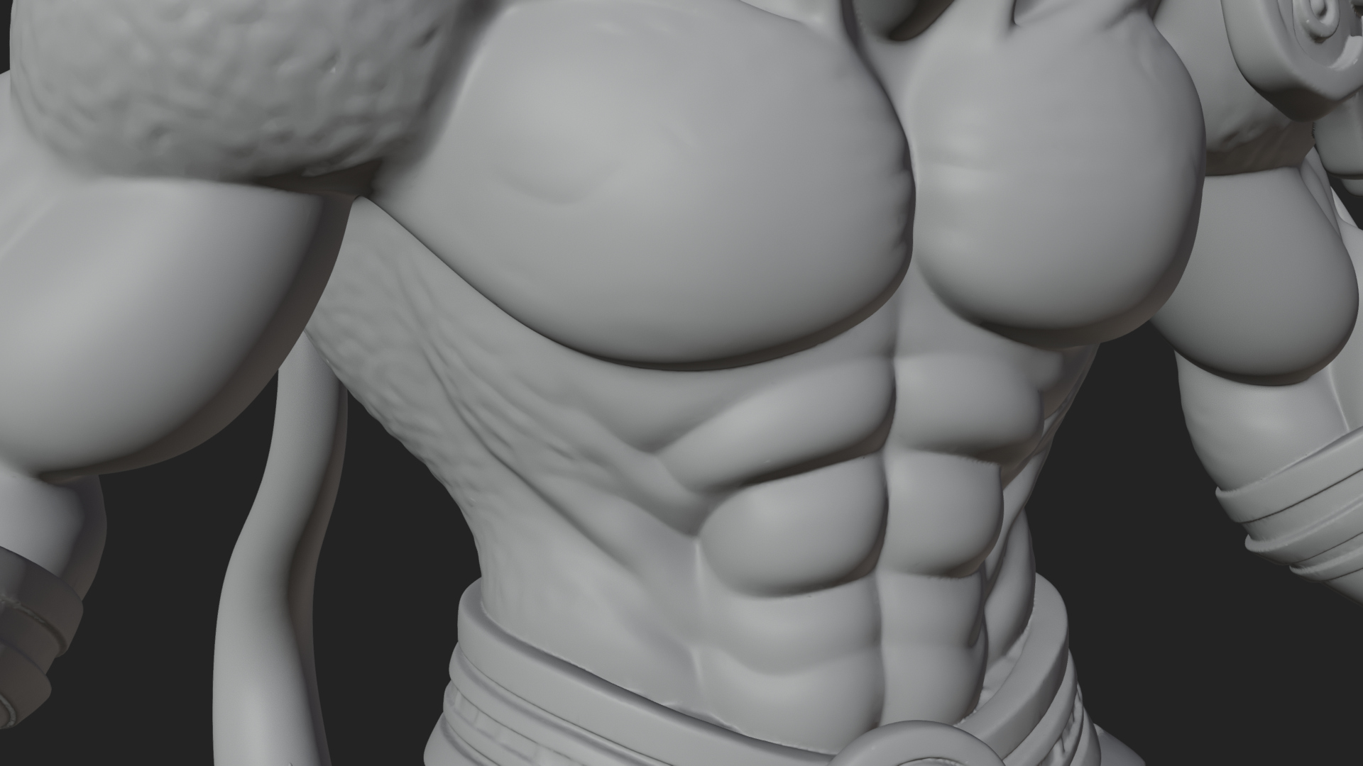 Beastman with Lizard Head Statue Design 1 3D Print Model 3D Model