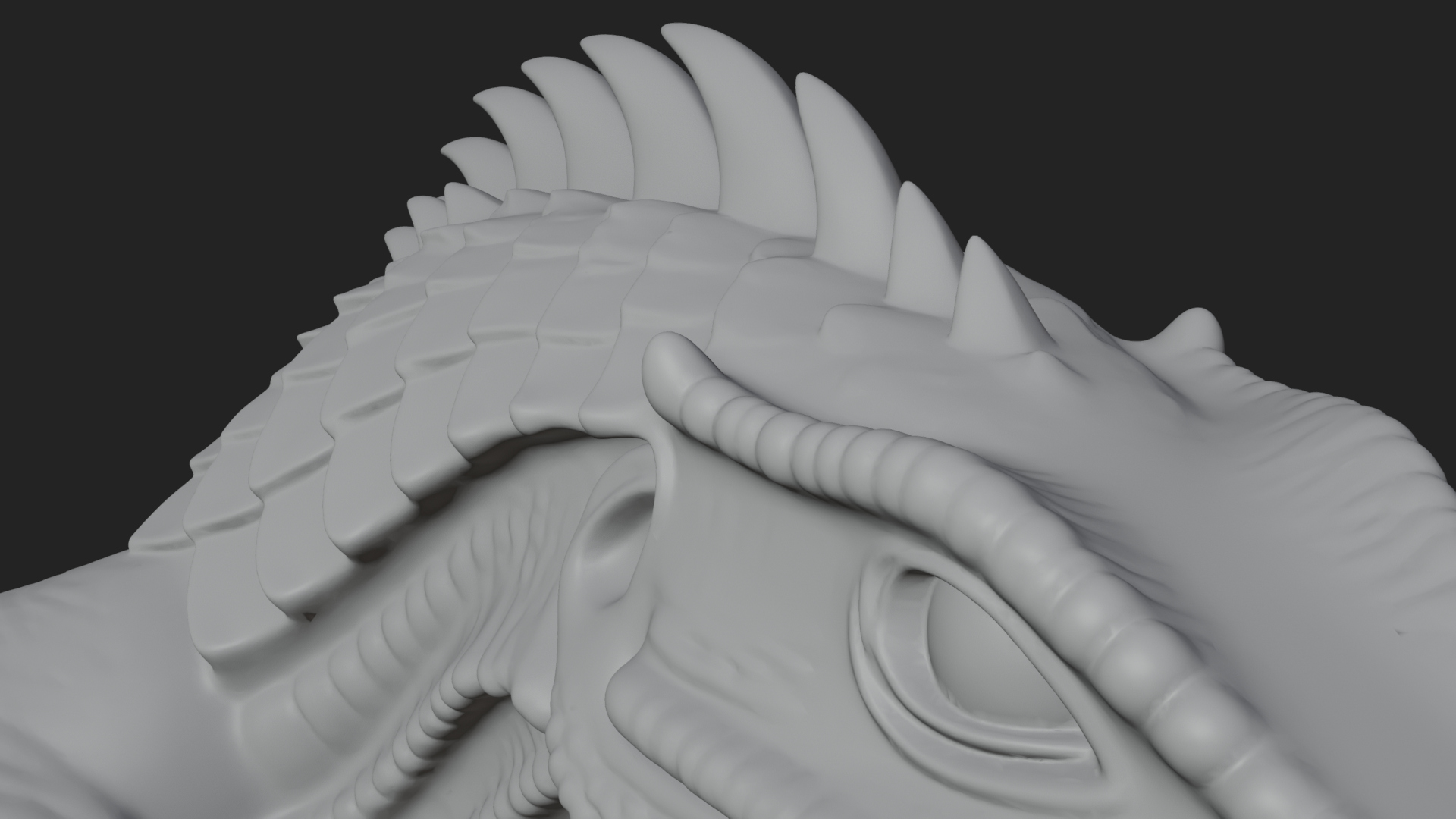 Beastman with Lizard Head Statue Design 2 3D Print Model 3D Model