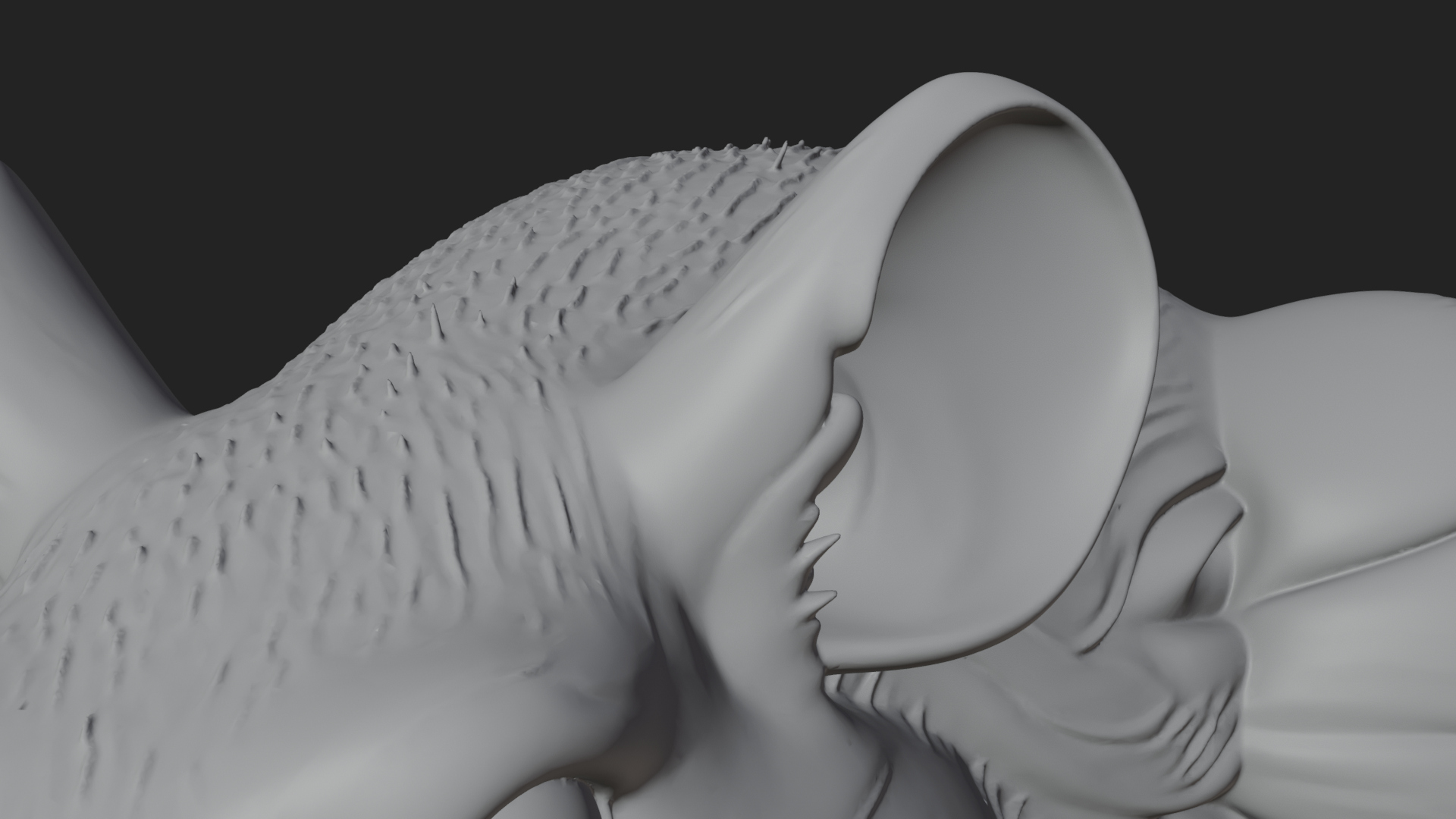 Beastman with Rat Head Statue Design 1 3D Print Model 3D Model