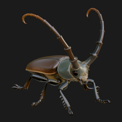 Beetle Statue Design 1 3D Print Model