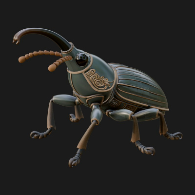 Beetle Statue Design 10 3D Print Model