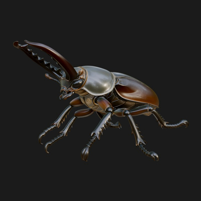 Beetle Statue Design 12 3D Print Model