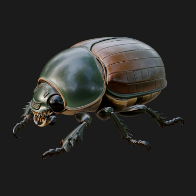 Beetle Statue Design 17 3D Print Model