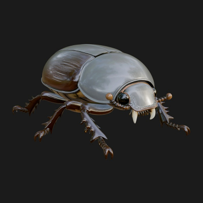 Beetle Statue Design 18 3D Print Model