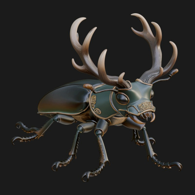 Beetle Statue Design 21 3D Print Model