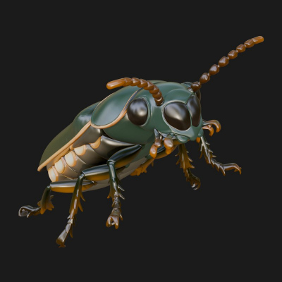 Beetle Statue Design 23 3D Print Model