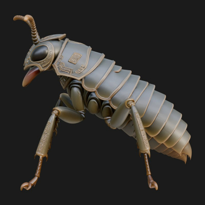 Beetle Statue Design 25 3D Print Model