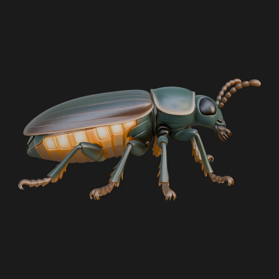 Beetle Statue Design 26 3D Print Model