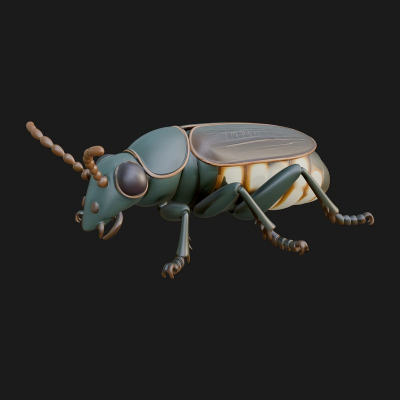 Beetle Statue Design 29 3D Print Model