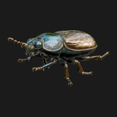 Beetle Statue Design 30 3D Print Model