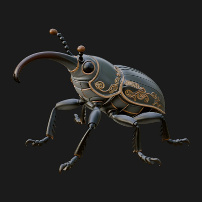 Beetle Statue Design 31 3D Print Model
