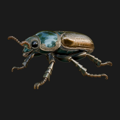 Beetle Statue Design 32 3D Print Model