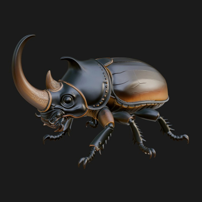 Beetle Statue Design 33 3D Print Model