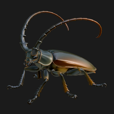 Beetle Statue Design 34 3D Print Model