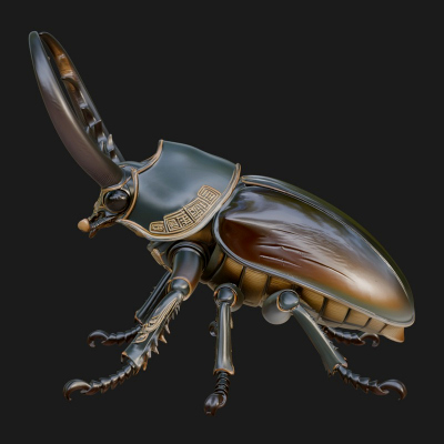 Beetle Statue Design 35 3D Print Model