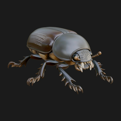 Beetle Statue Design 37 3D Print Model
