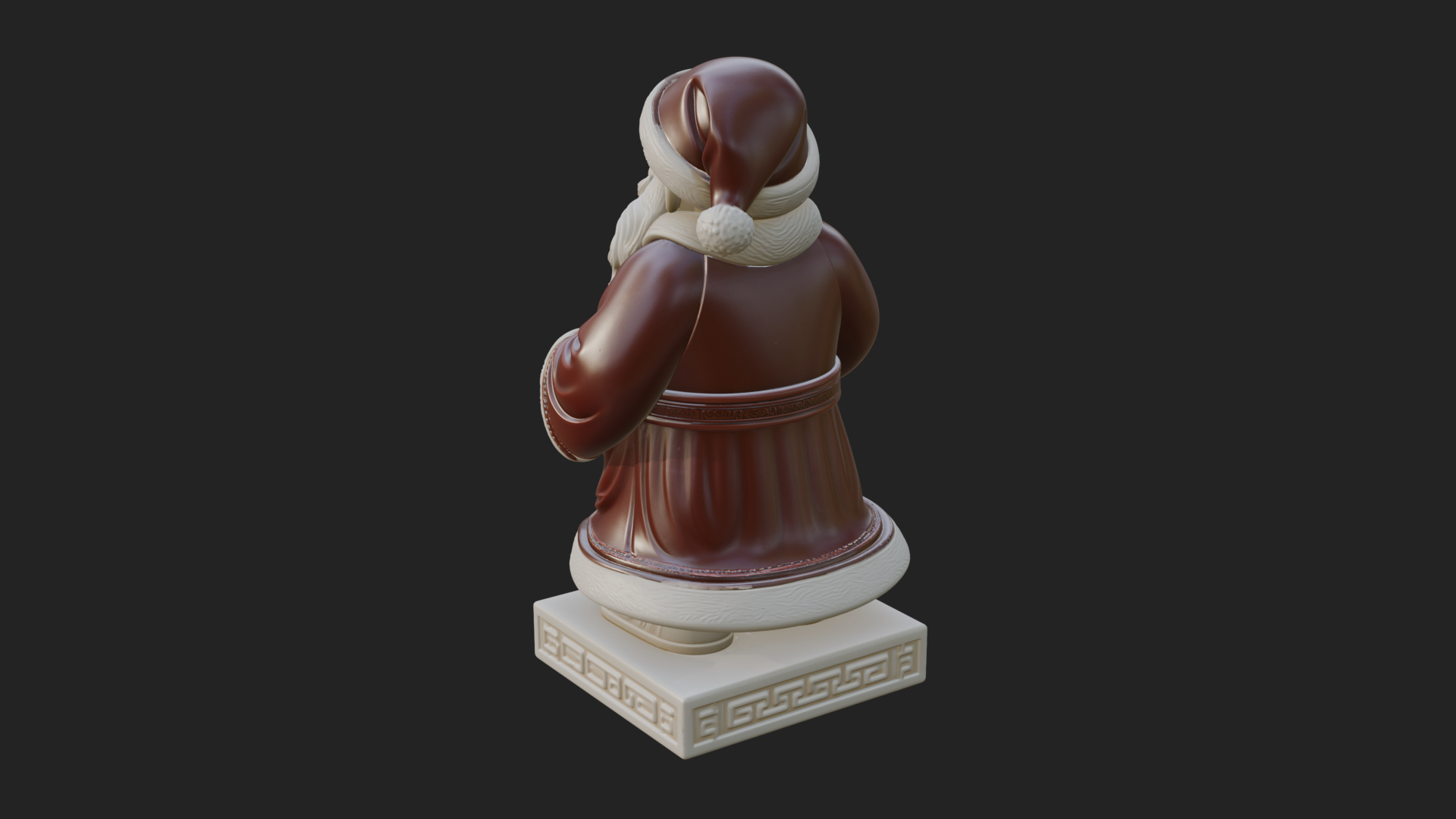 Bell Holding Santa Statue Design 1 3D Print Model 3D Model