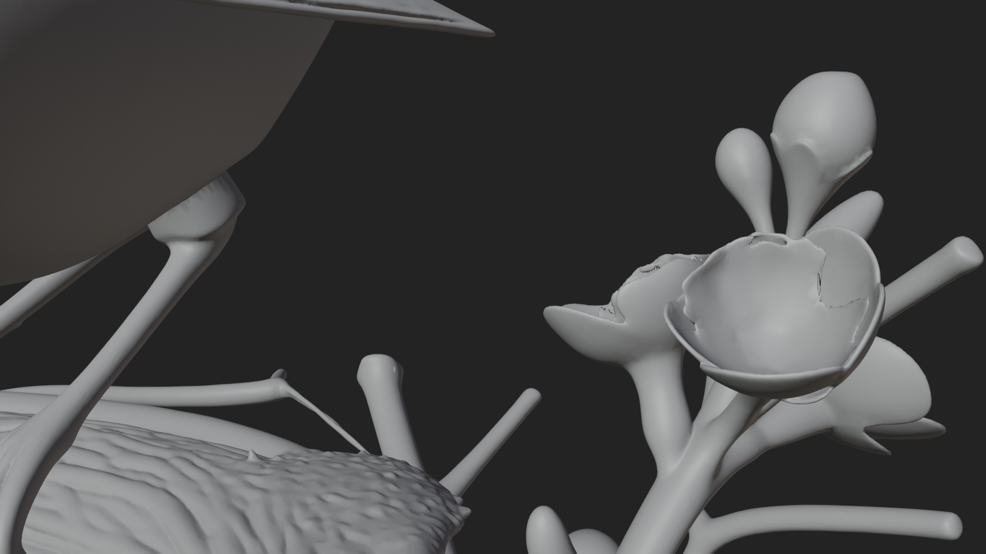 Bird Nest with Eggs Statue Design 1 3D Print Model 3D Model