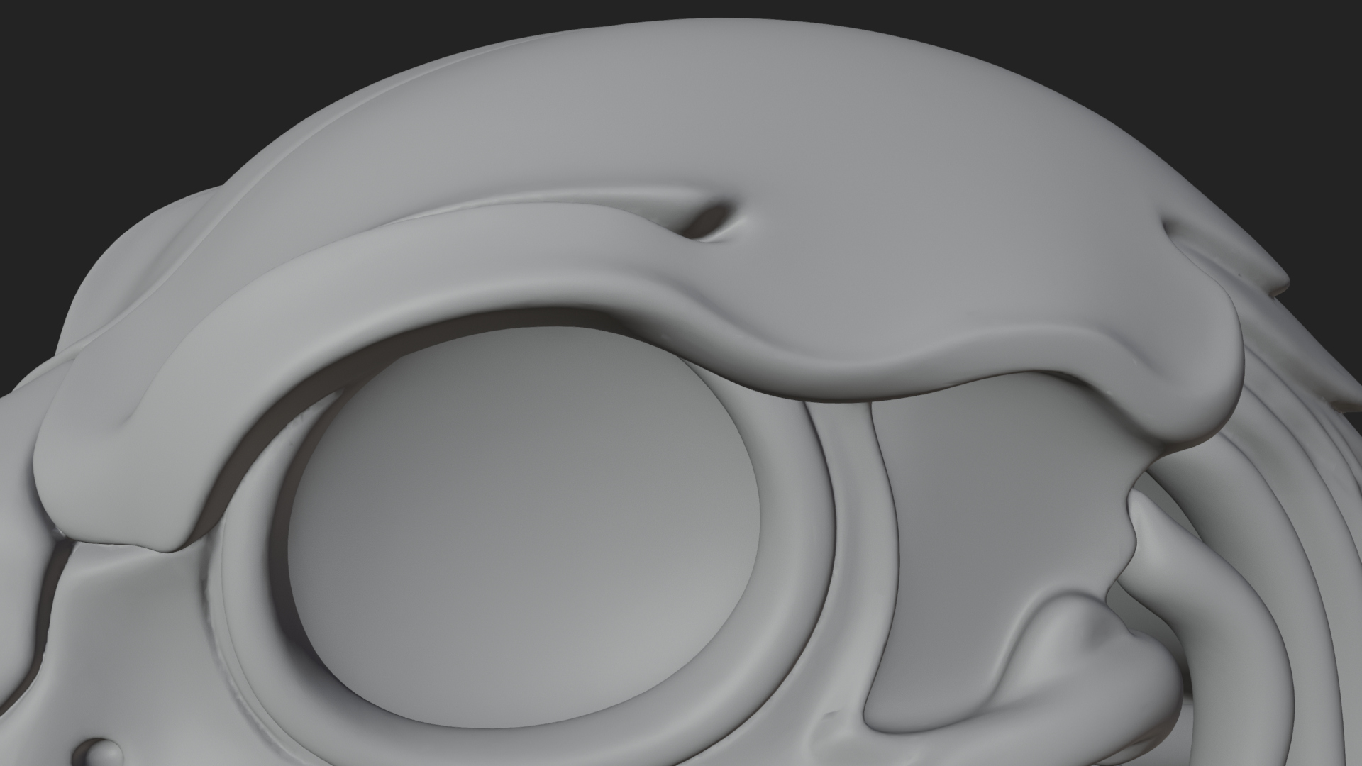Bird Skull Statue Design 2 3D Print Model 3D Model