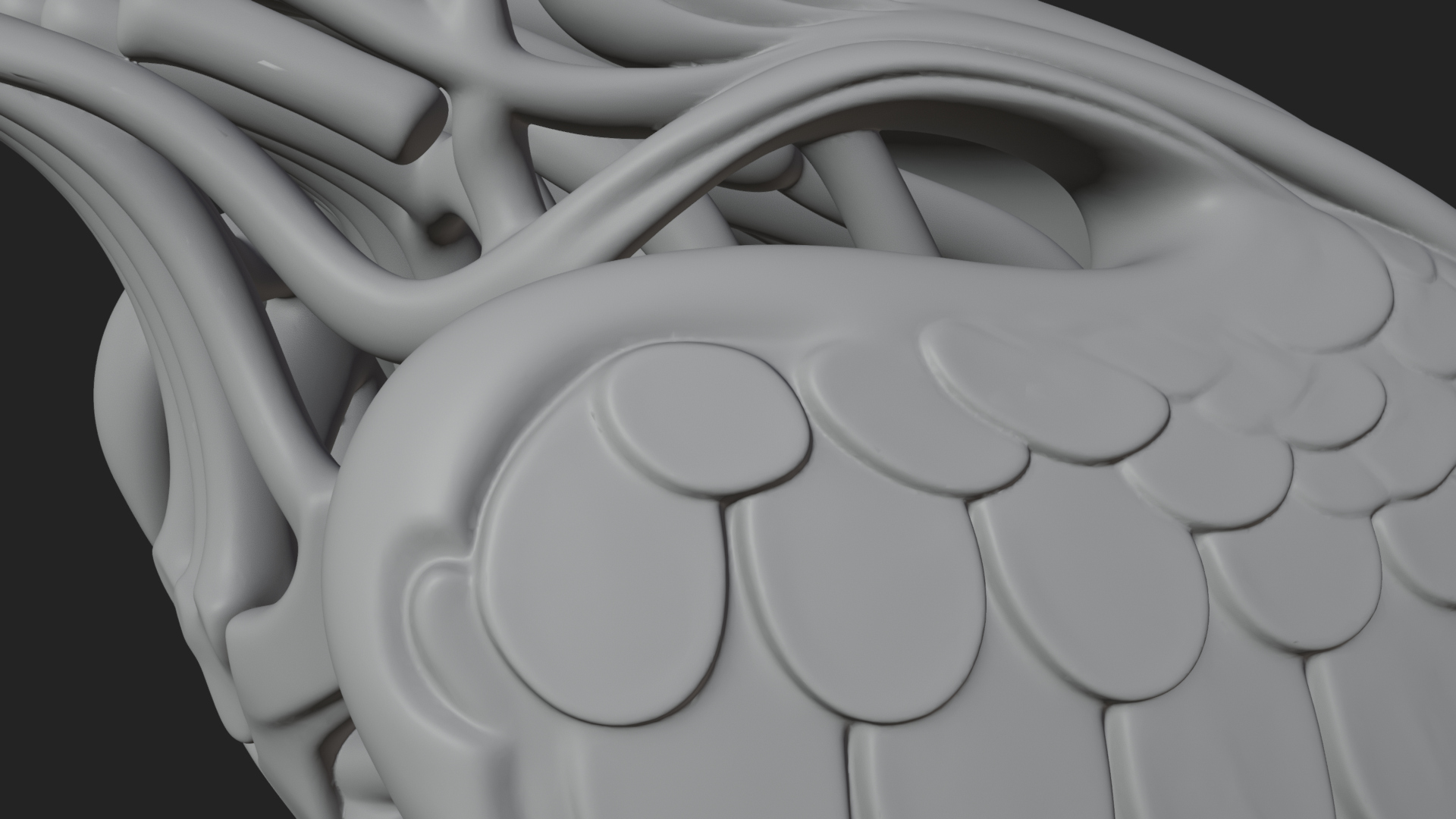 Bird Skull Statue Design 2 3D Print Model 3D Model