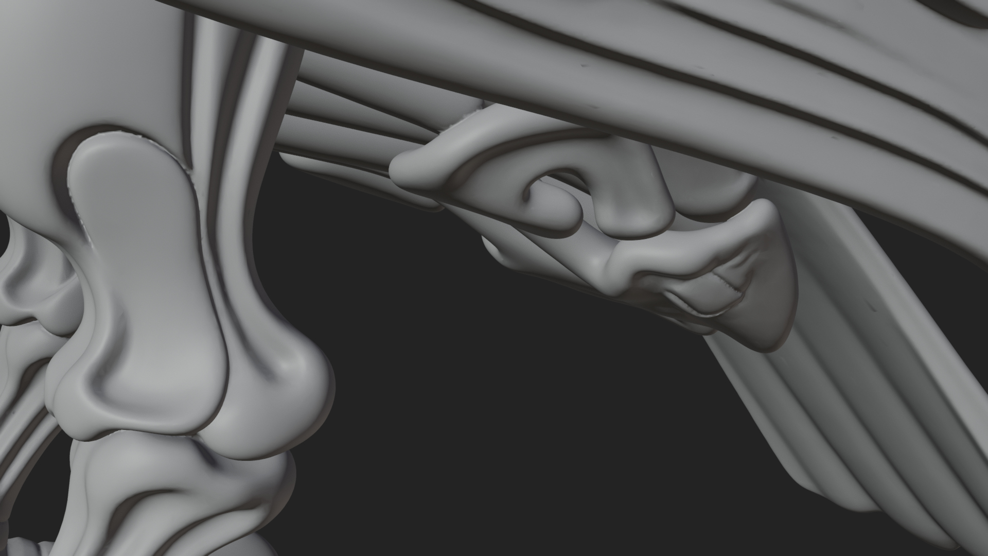 Bird Skull Statue Design 2 3D Print Model 3D Model