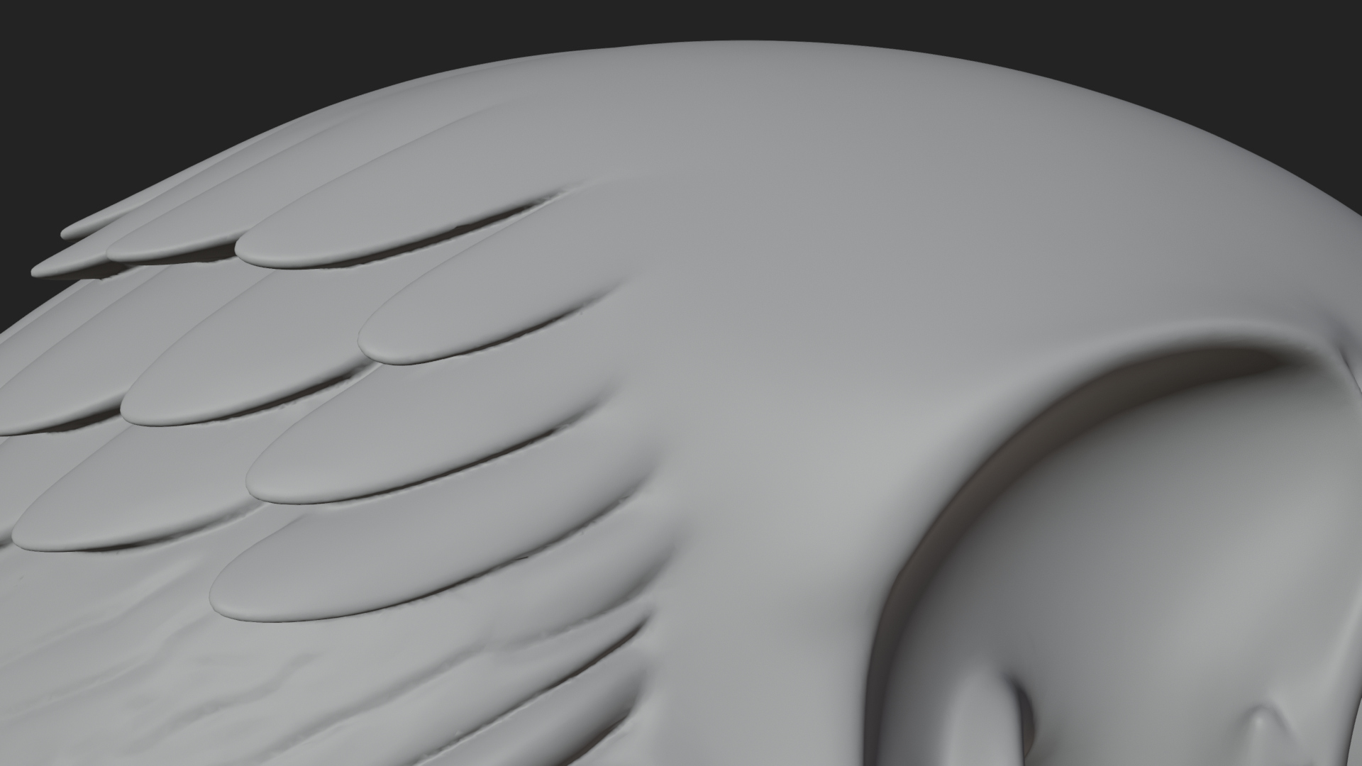 Bird Skull Statue Design 3 3D Print Model 3D Model