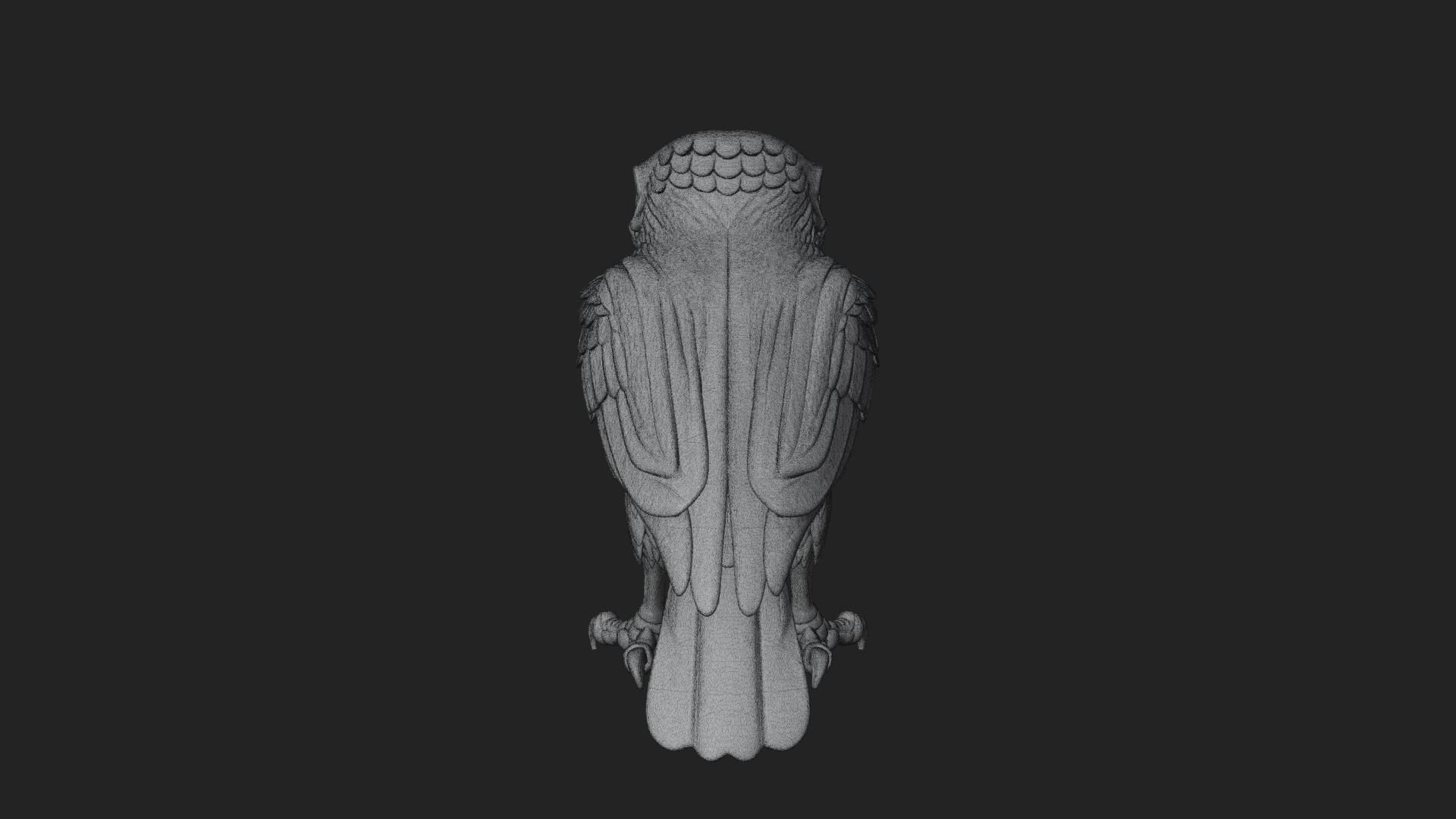 Bird Skull Statue Design 3 3D Print Model 3D Model