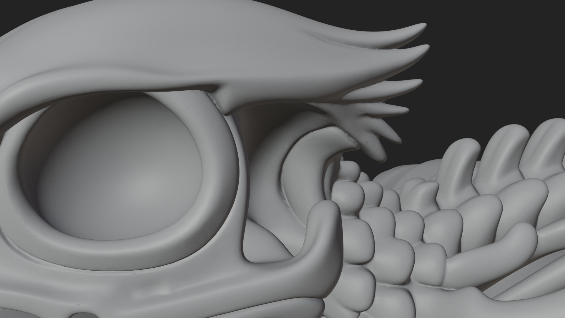 Bird Skull Statue Design 4 3D Print Model 3D Model