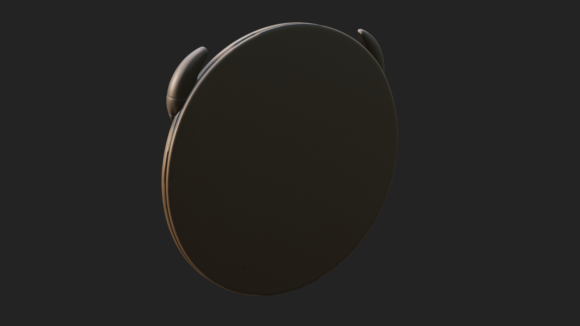 Bison Head Oval Relief Plaque Design 4 3D Print Model 3D Model