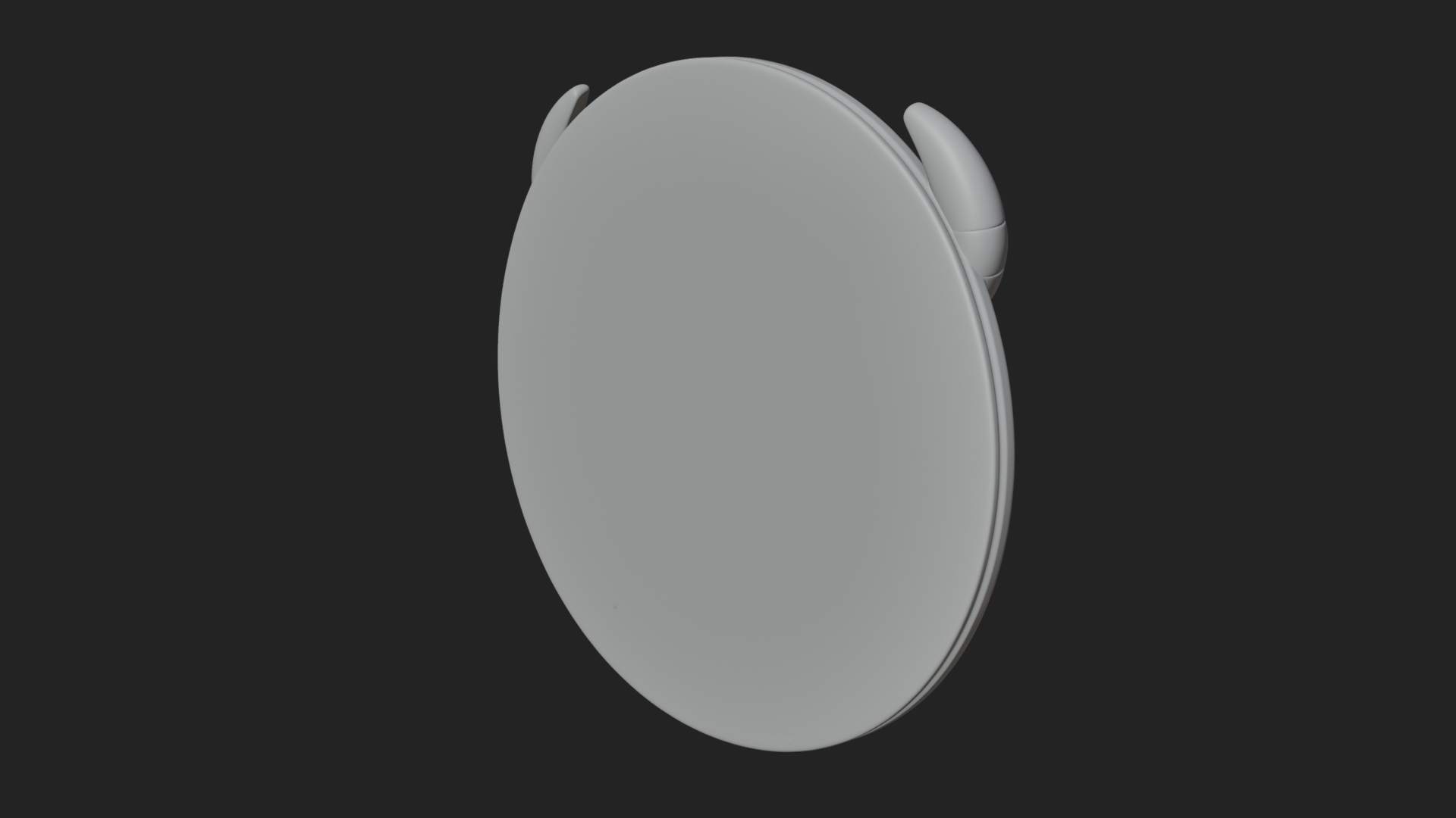 Bison Head Oval Relief Plaque Design 4 3D Print Model 3D Model