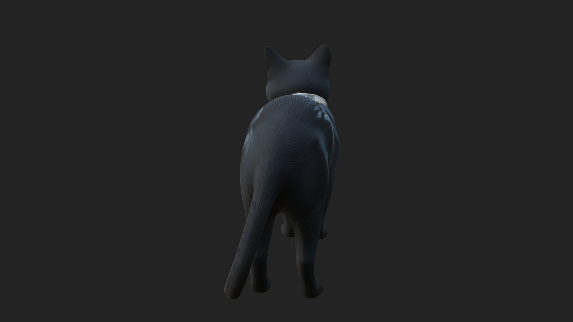 Black Cat Statue Design 1 3D Print Model 3D Model
