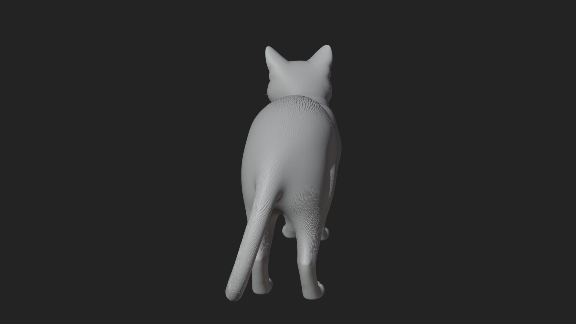 Black Cat Statue Design 1 3D Print Model 3D Model
