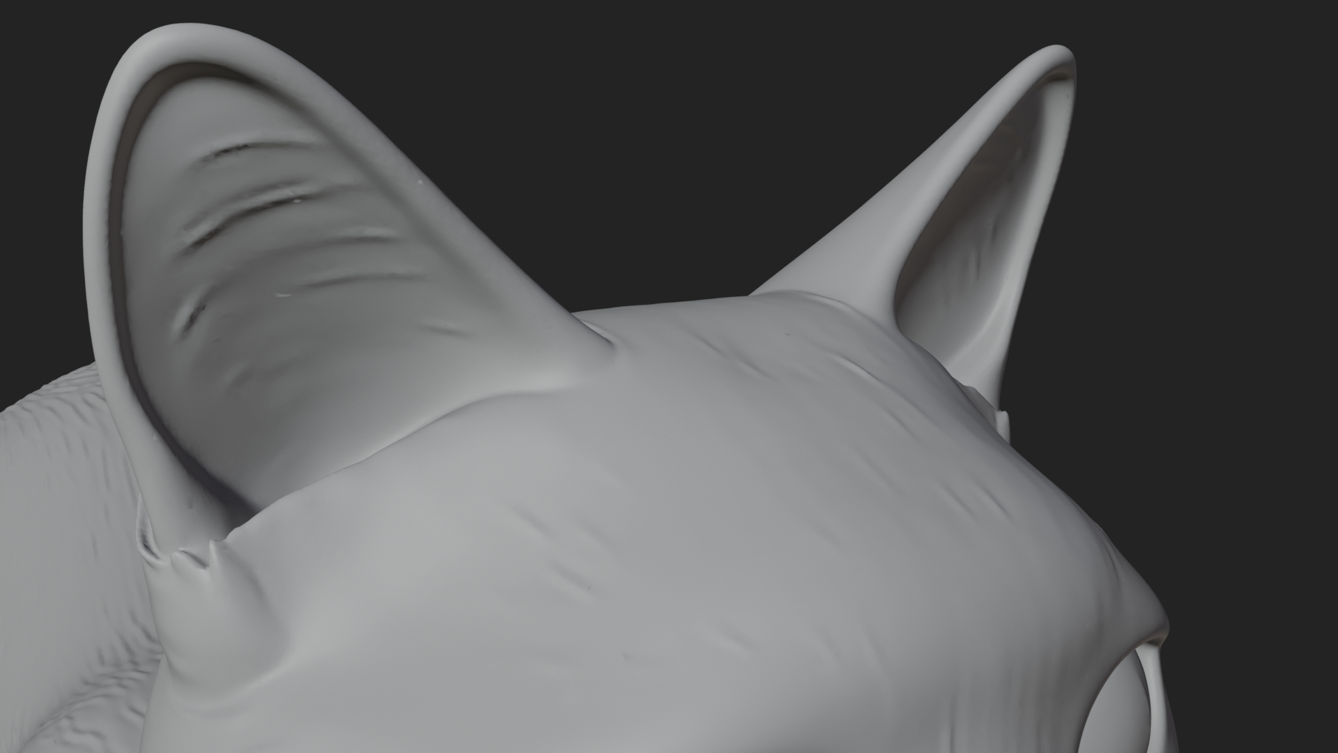 Black Cat Statue Design 2 3D Print Model 3D Model