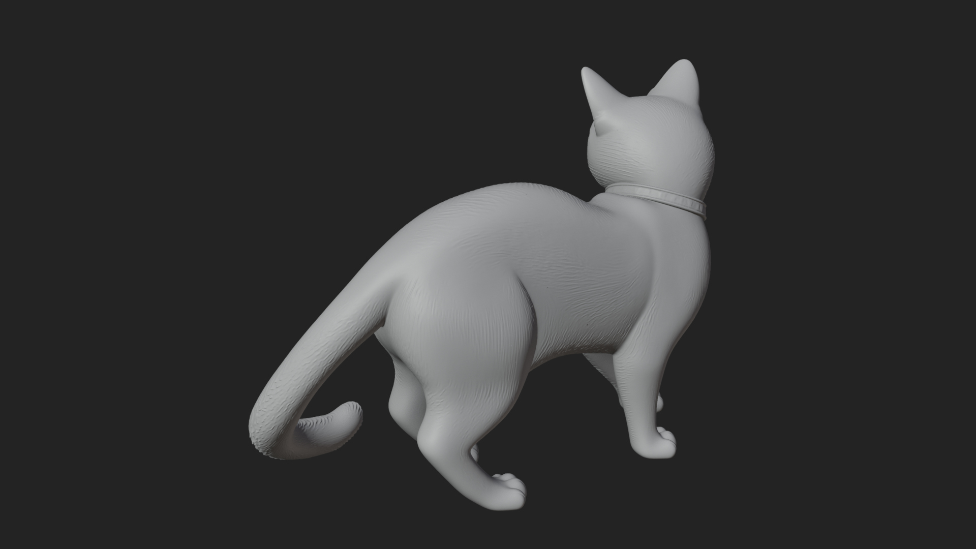 Black Cat Statue Design 3 3D Print Model 3D Model