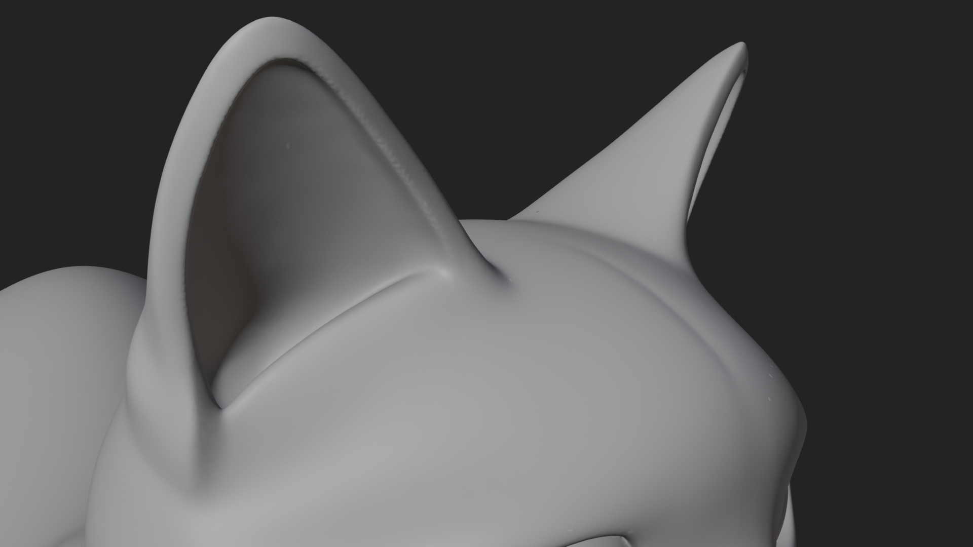 Black Cat Statue Design 4 3D Print Model 3D Model