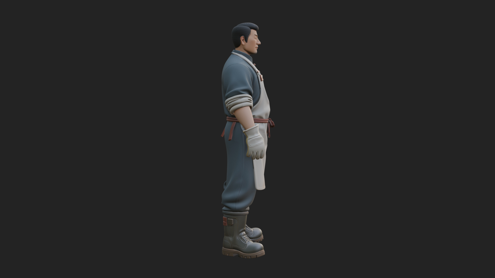 Blacksmith Man Statue Design 13 3D Print Model 3D Model
