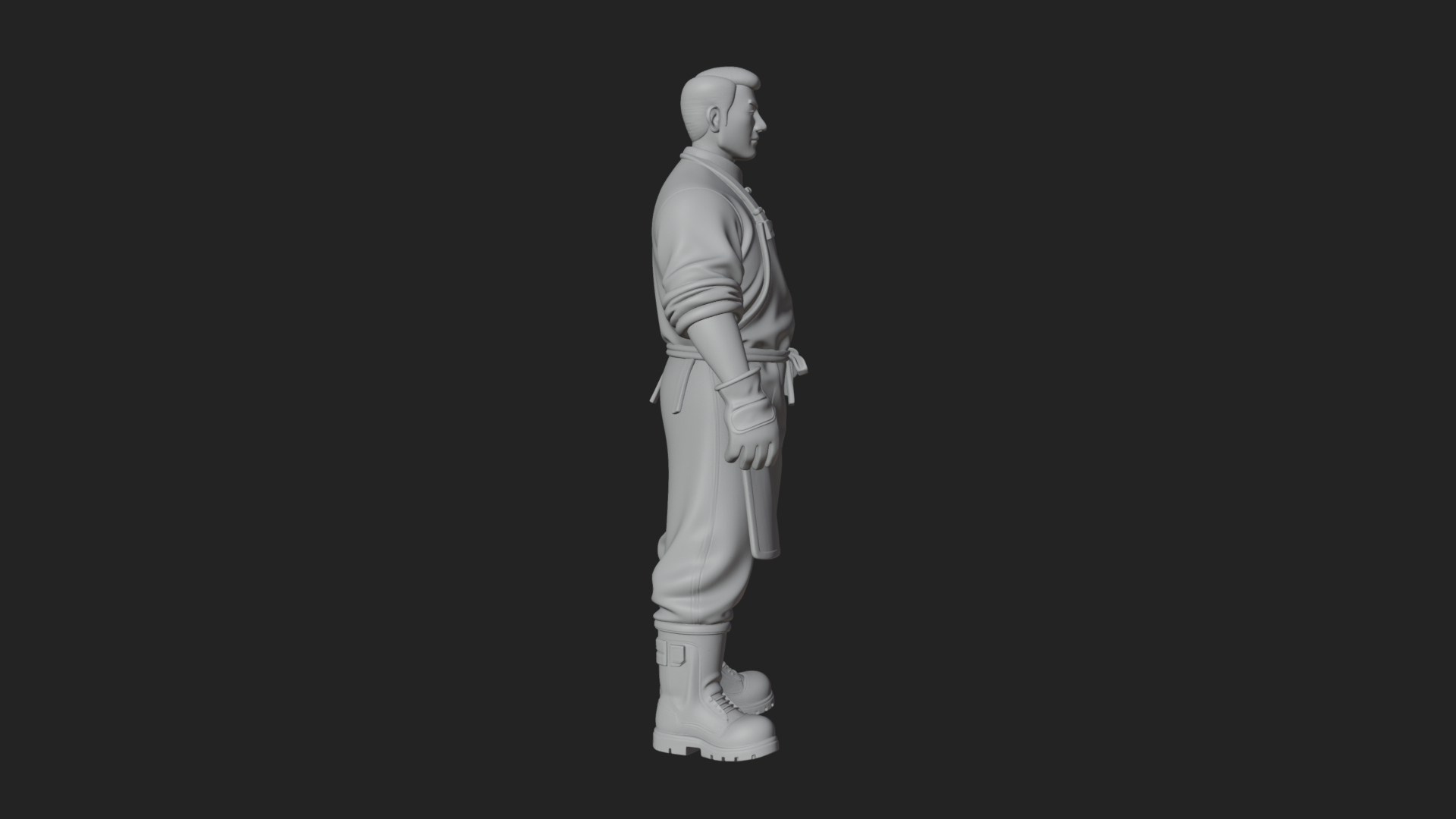 Blacksmith Man Statue Design 13 3D Print Model 3D Model
