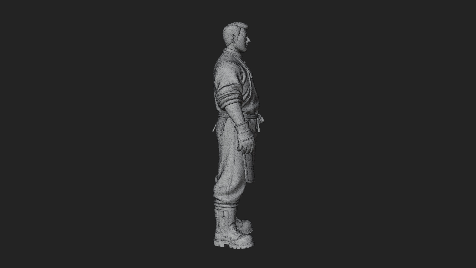Blacksmith Man Statue Design 13 3D Print Model 3D Model