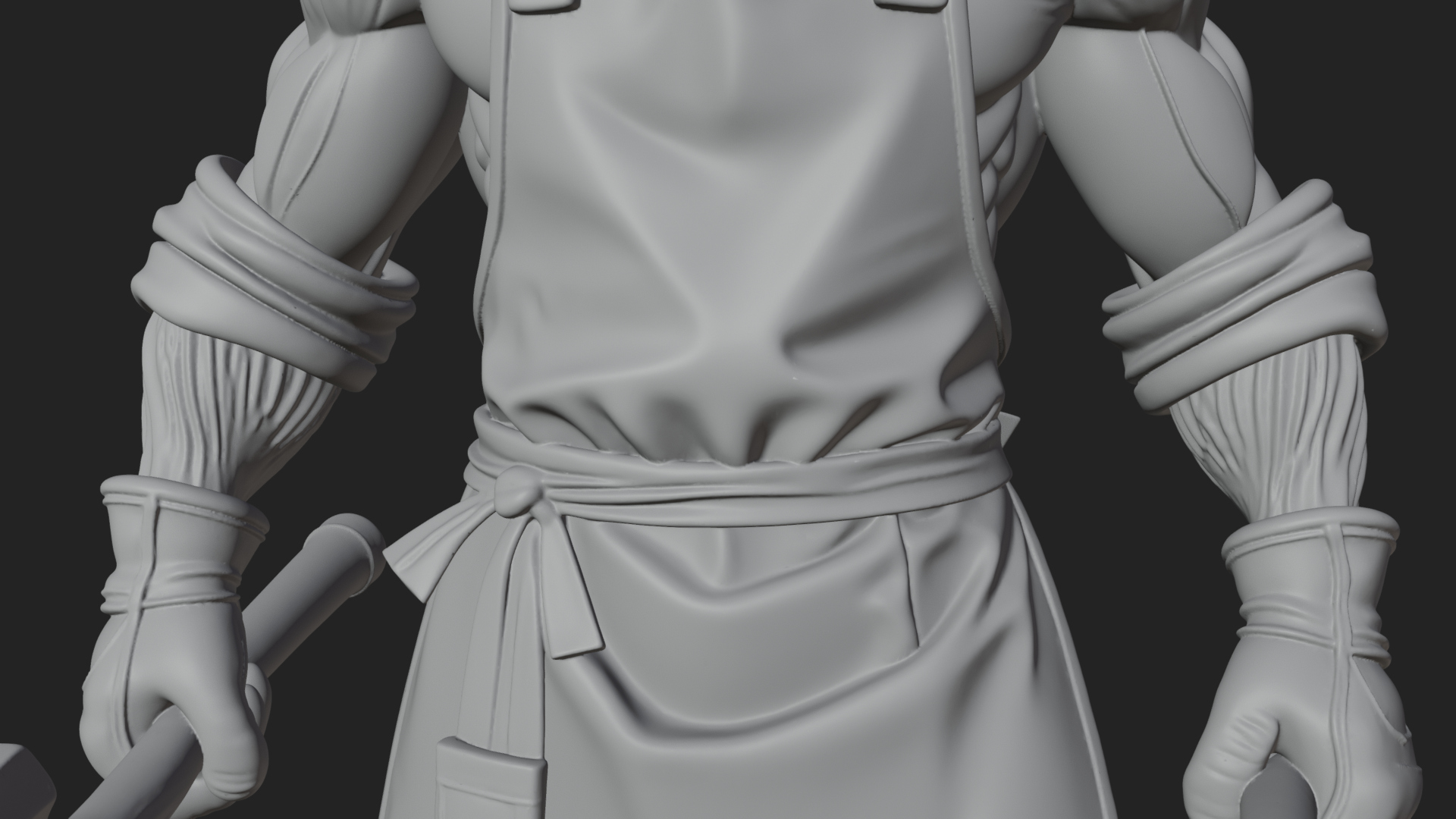 Blacksmith Man Statue Design 14 3D Print Model 3D Model