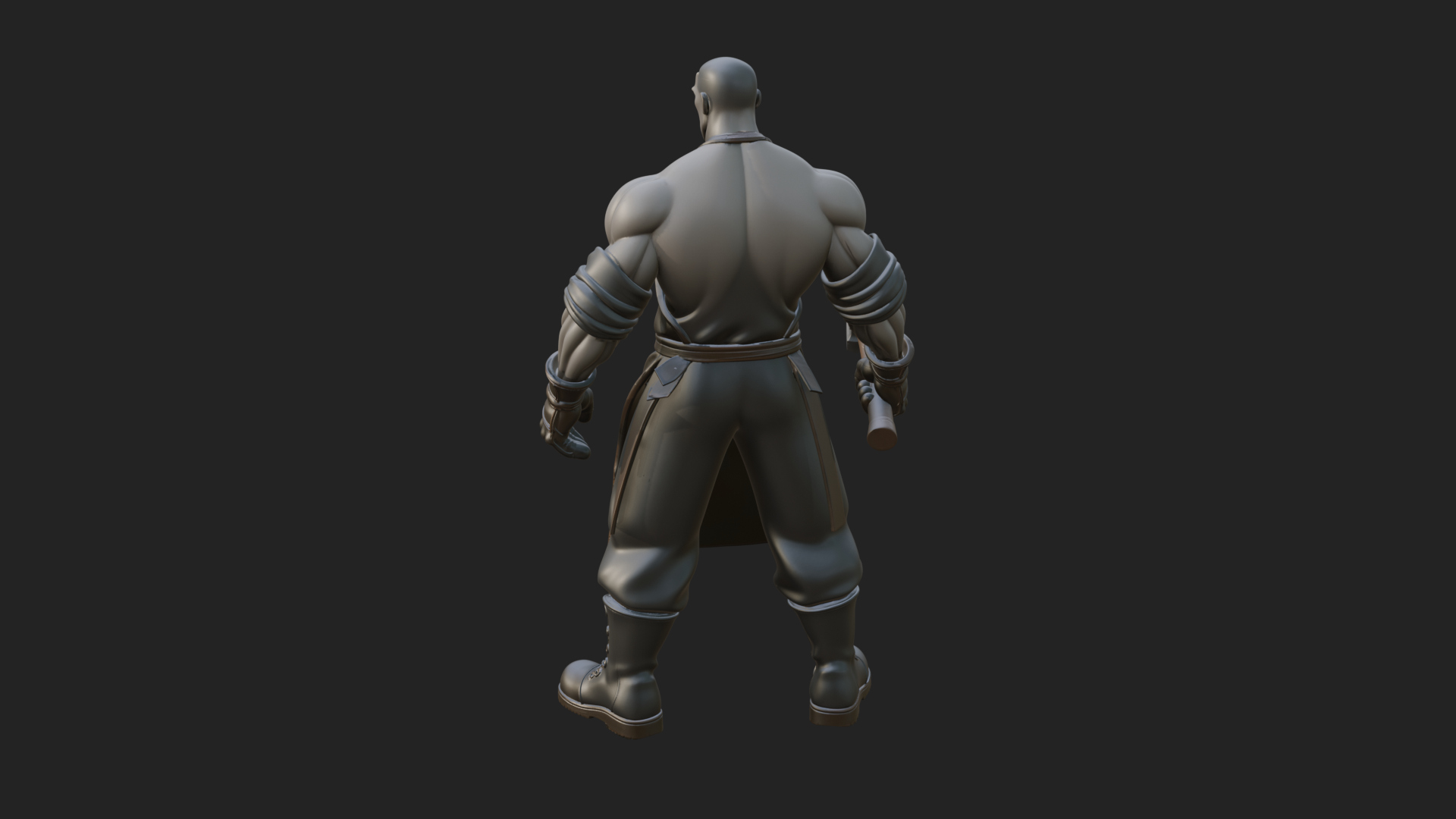 Blacksmith Man Statue Design 15 3D Print Model 3D Model