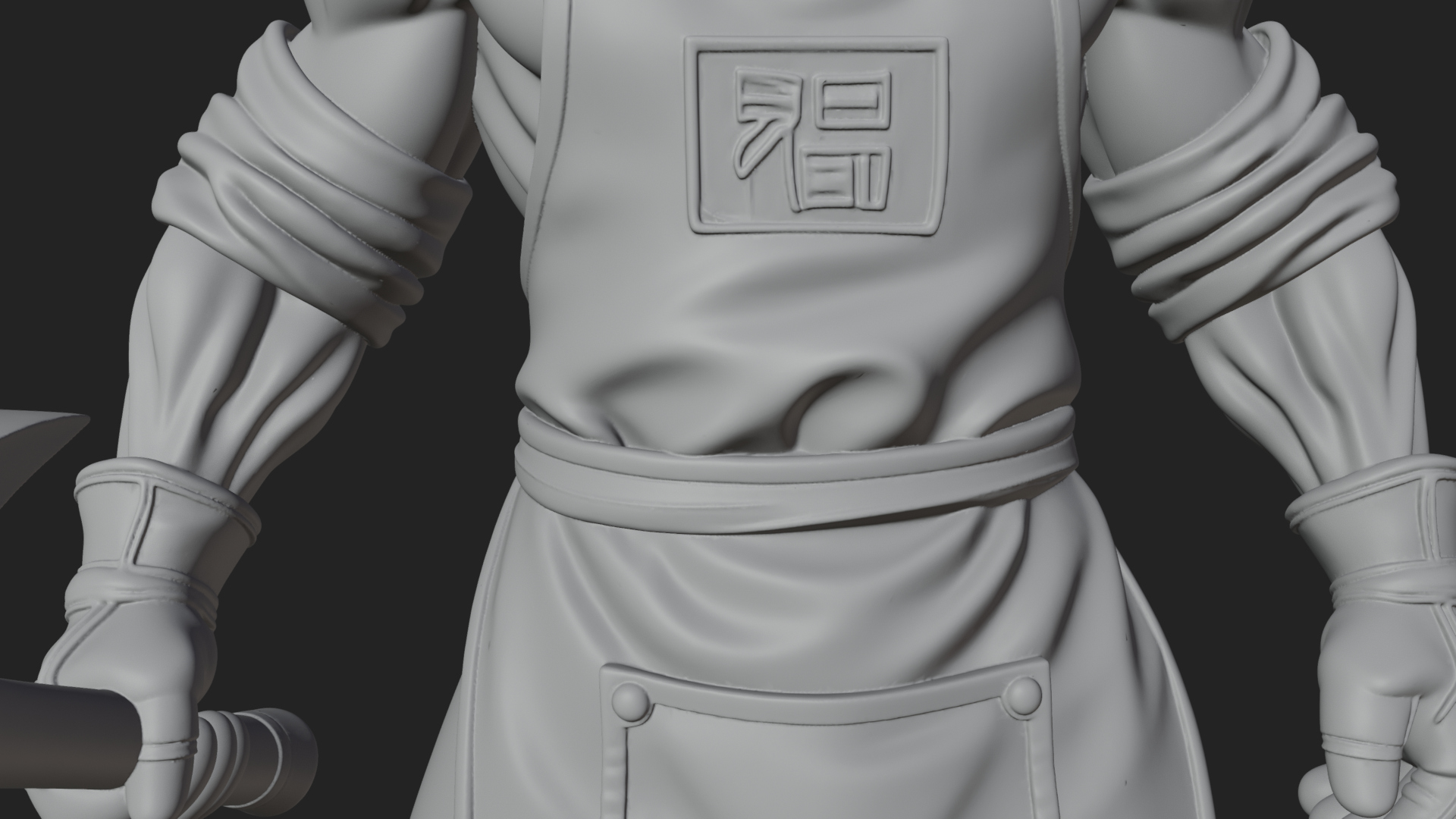 Blacksmith Man Statue Design 15 3D Print Model 3D Model