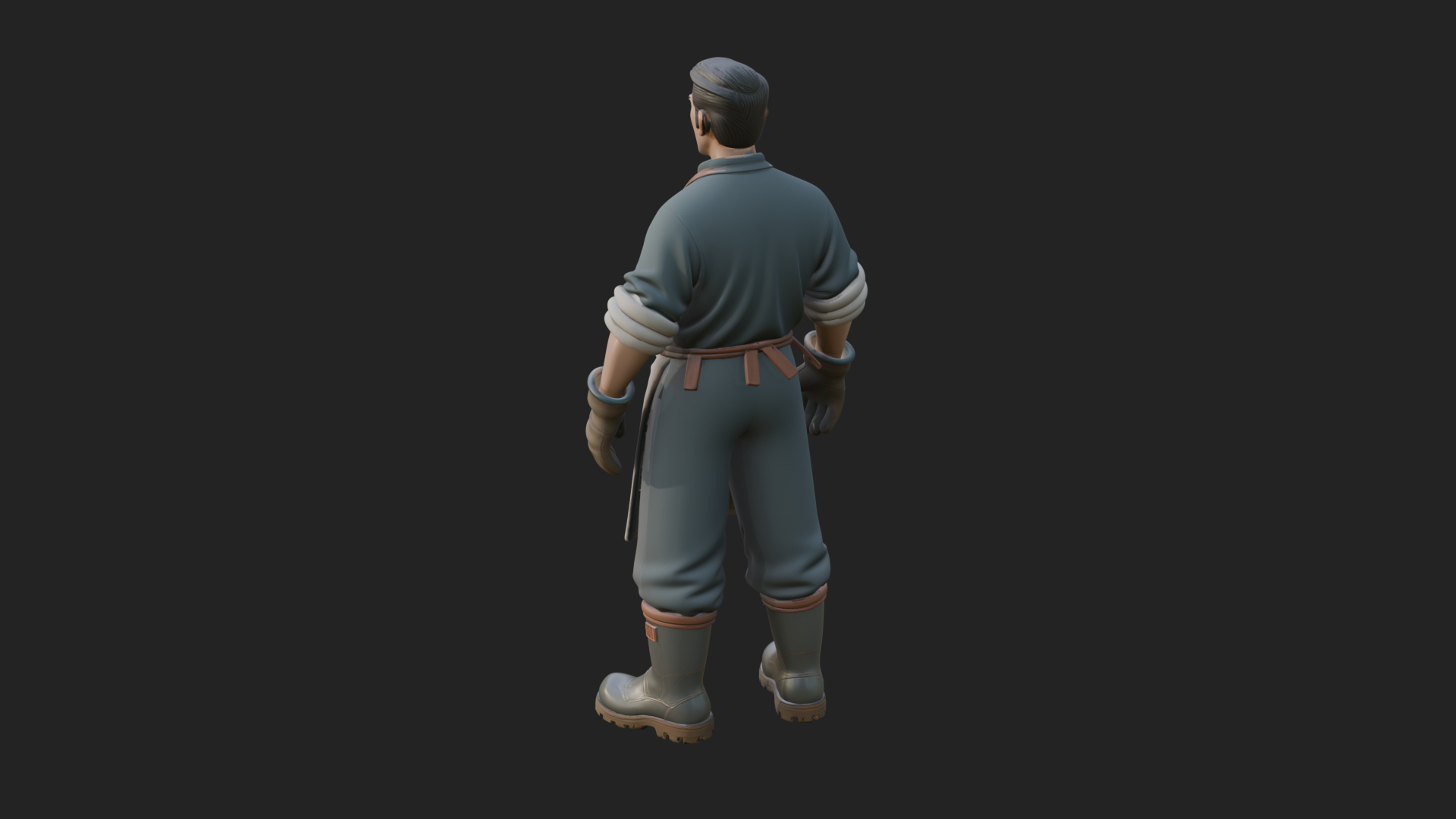 Blacksmith Man Statue Design 16 3D Print Model 3D Model