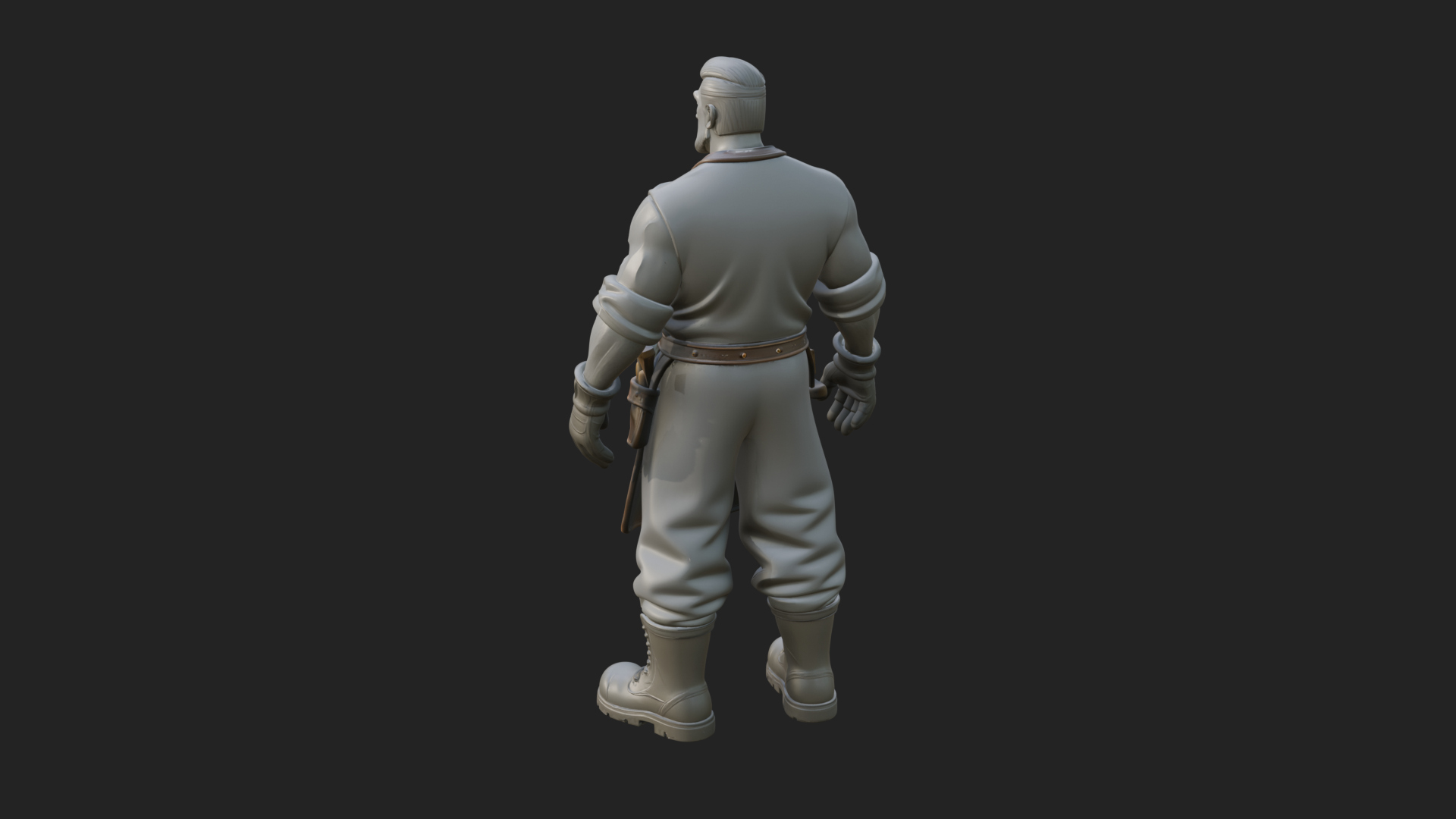 Blacksmith Man Statue Design 17 3D Print Model 3D Model